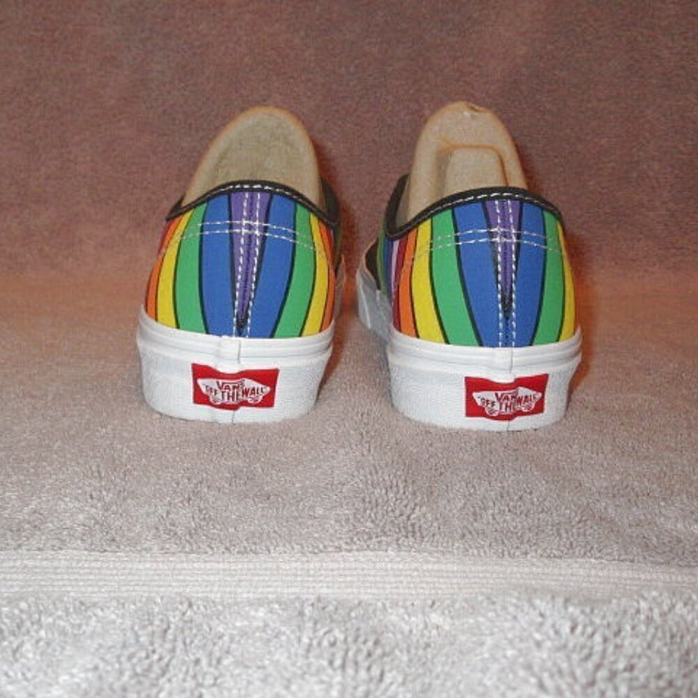 Vans Refract Rainbow Sneakers Size 6.5 Pride Lace Up Colorful Skater Shoe NEW - Picture 9 of 10